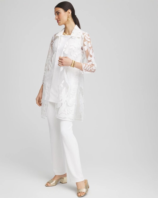 Travelers Collection Mesh Applique Jacket - image 2